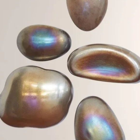 Global views handmade glass decor.set of 2 - Picture 6 of 6